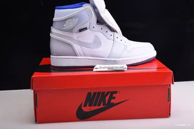 Cheap Kickmax 1 Air CK6637-104 Racer High White Jordan Zoom Blue Retro 0413